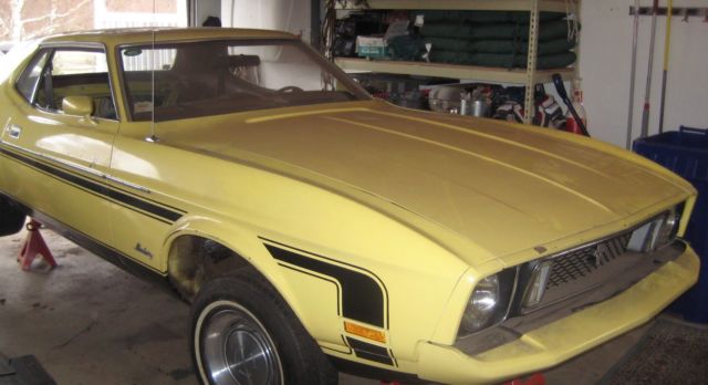 1973 Ford Mustang black paint