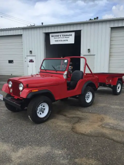 1973 Jeep CJ5 with trailer