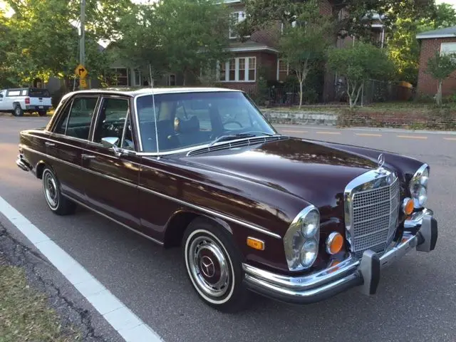 1973 Mercedes-Benz 200-Series W108 in RARE DB 542 Dark Red