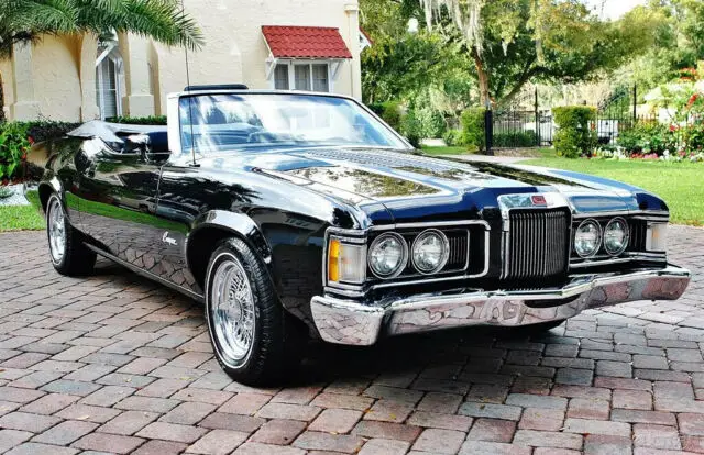 1973 Mercury Cougar Convertible Custom Build w/ Triple Black 351 V-8,