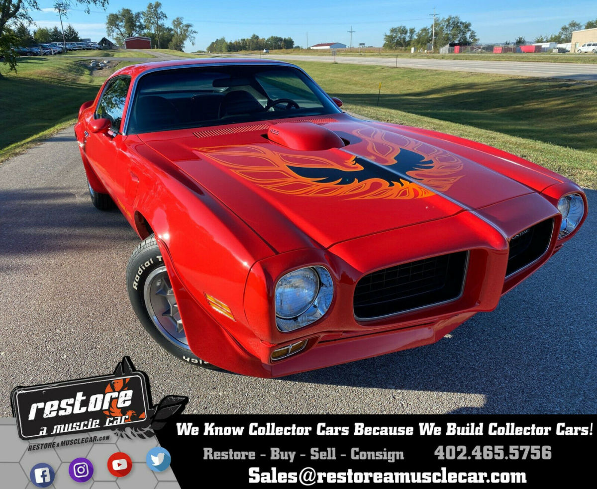 1973 Pontiac Trans Am 455ci - Auto, PHS Docs, Restored, Buccaneer Red