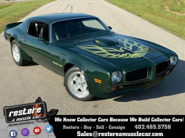 1973 Pontiac Trans Am Brewster Green, 455 - Auto, AC, Numbers Matching