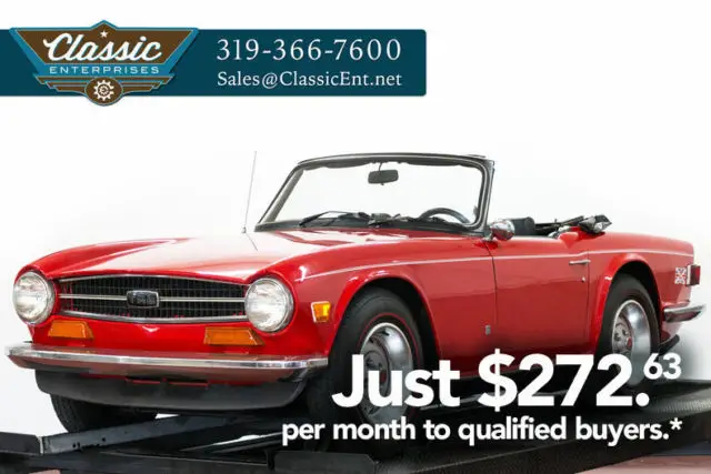 1973 Triumph TR-6 Roadster 4 Speed