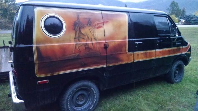 1974 Dodge B200 Tradesman Van 70'S metal mystical hippie surfer disco ...