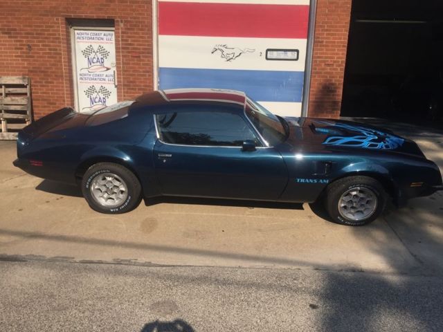 1974 Pontiac Trans Am Admiralty blue with white interior Awesome