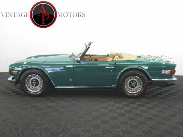 1974 Triumph TR-6 BRITISH RACING GREEN POWER FRONT DISC BRAKES