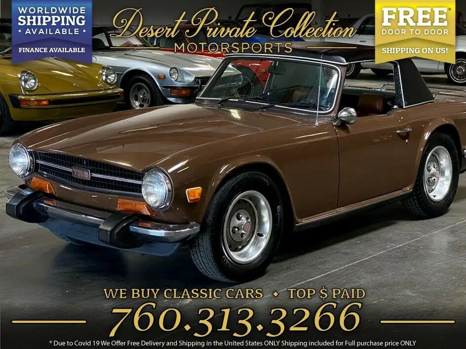 1974 Triumph TR6 + Convertible Hard Top 1 Owner