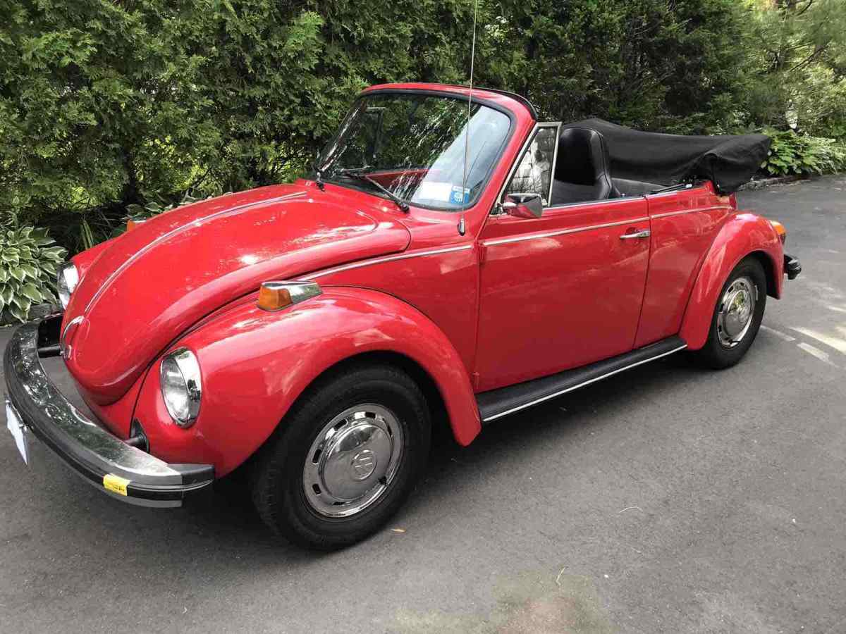 1974 Volkswagen Super Beetle Red and Chrome