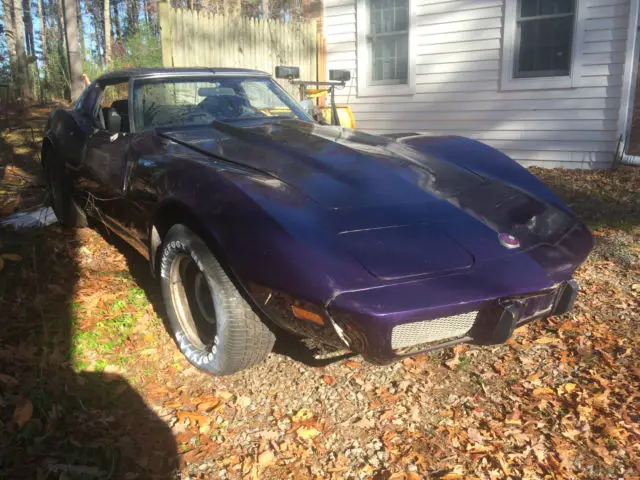 1975 Chevrolet Corvette project or parts car tilt th400