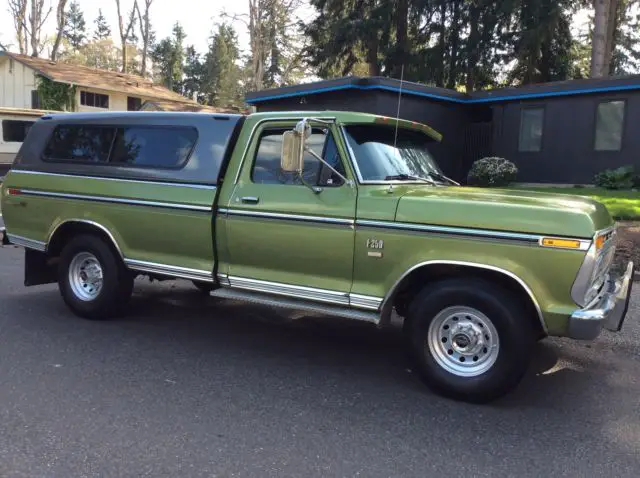 1975 Ford F-250 Ranger XLT Standard Cab Pickup camper special