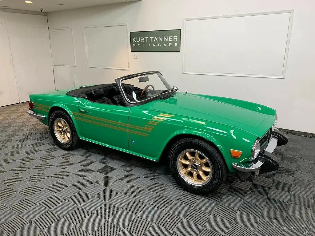 1975 Triumph TR-6 1975 TRIUMPH TR-6. 4-SPEED WITH OVERDRIVE, PANASPORT ALLOYS.