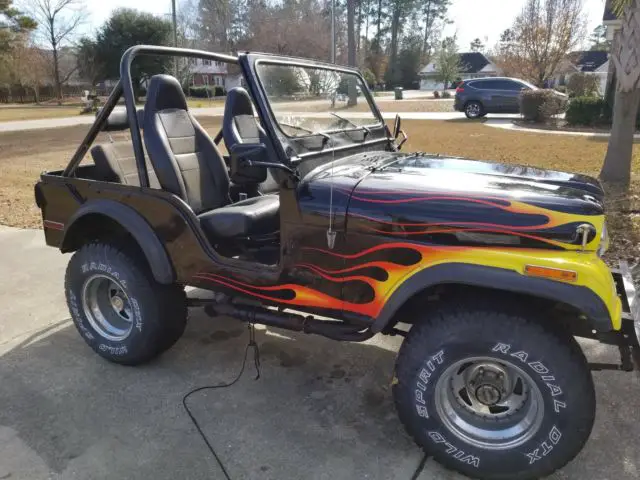 1976 CJ 5 Jeep Black