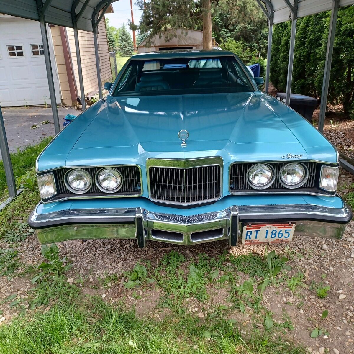 1976 Mercury Cougar Xr7 Coupe Blue Rwd Automatic For Sale 