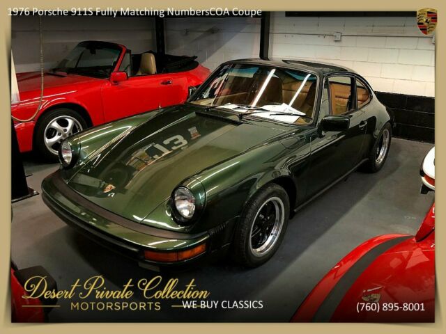 1976 Porsche 911S Fully Matching Numbers+COA Coupe