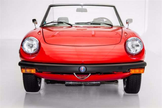 1977 Alfa Romeo 2000 Veloce Spider Convertible Signal Red Alloy Wheels