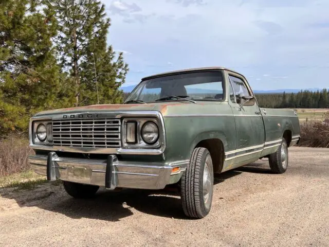 1977 Dodge D150 Pickup Green RWD Automatic Adventurer 150 for sale