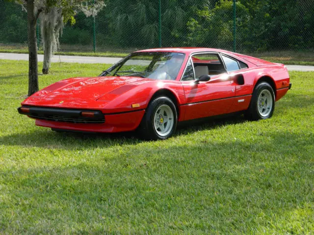 1977 Ferrari 308 RED 308 GTB BERLINETTA US CARBURETED