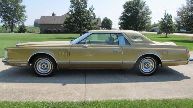1977 Lincoln Continental Cartier Gold and Cream Luxury