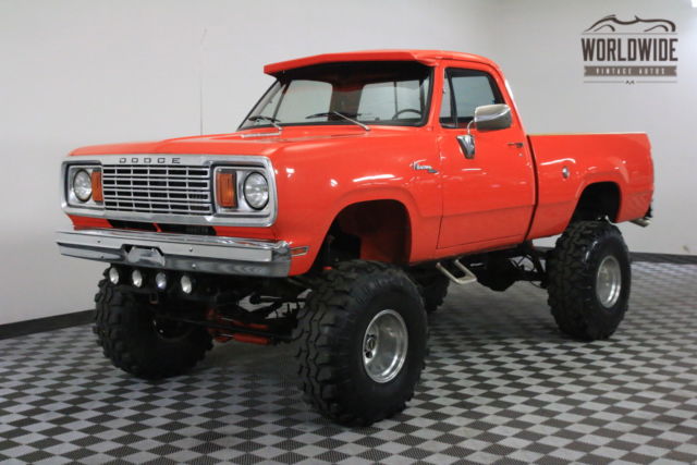 1977 Dodge Power Wagon 440 V8 MOPAR HUGGER ORANGE SHORT BED