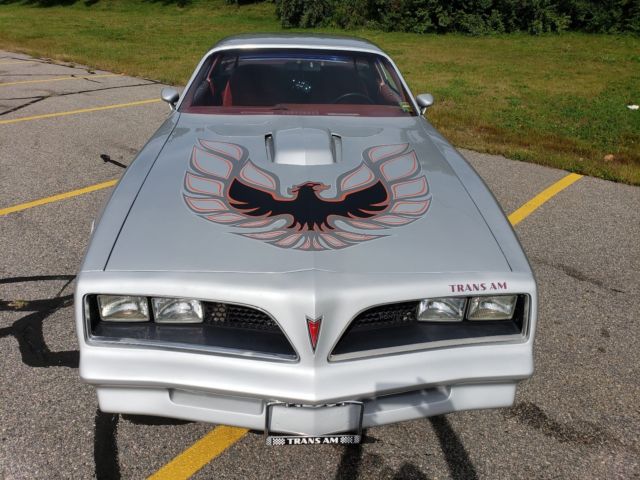 1977 PONTIAC TRANS AM 6.6 AUTOMATIC GORGEOUS STERLING SILVER WITH ...