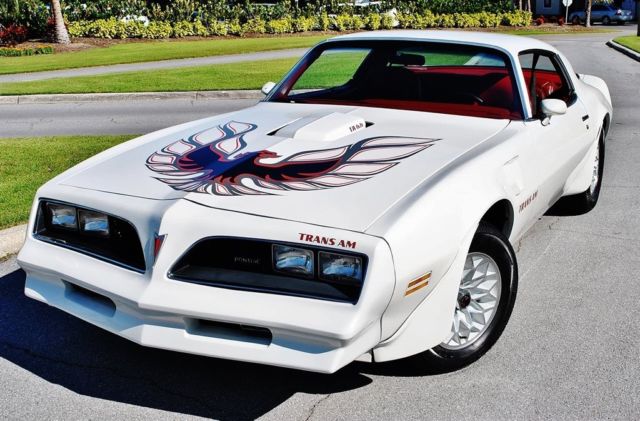 1977 Pontiac Trans Am 6.6L Restored Must See White on Red