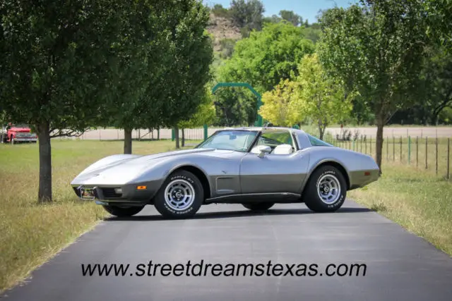 1978 Chevrolet Corvette Silver Anniversary edition T-top Cold AC PS PB all