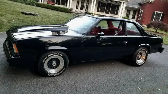 1978 Chevrolet Malibu Blacked out /Red interior