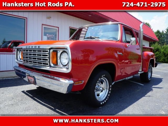 1978 Dodge Lil Red Truck Express Title shows Actual Miles