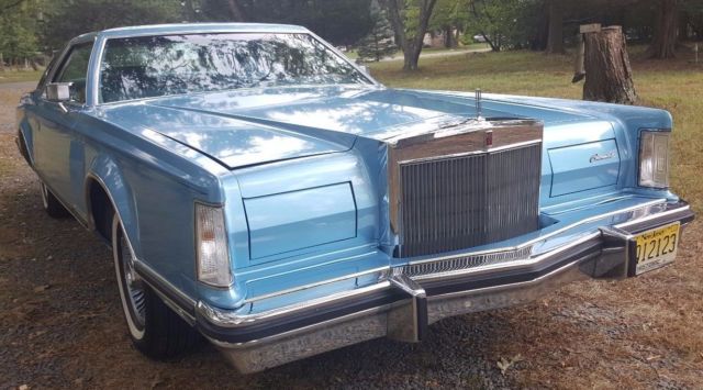 1978 Lincoln Mark Series Blue Leather