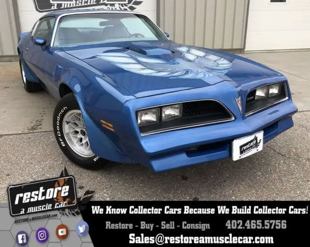 1978 Pontiac Trans Am WS6 - W72 T/A 6.6 - 400 - 4 Spd, Martinique Blue 2