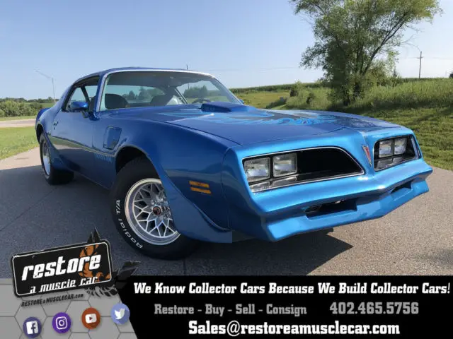 1978 Pontiac Trans Am - 6.6 - 400 V8, WS6, Martinique Blue, 74k miles