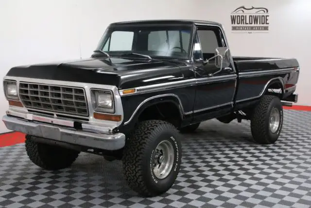 1979 Ford F-250 RANGER XLT HIGH BOY 4X4 RARE BLACK ON BLACK