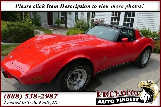 1979 Chevrolet Corvette -Red Hot Ready Summer Fun!!