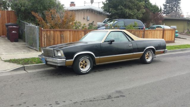 1979 Chevrolet El Camino SS CLONE BLACK NIGHT