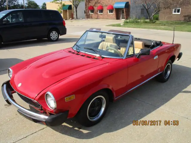 1979 Fiat 124 Spider NO RESERVE AUCTION - LAST HIGHEST BIDDER WINS CAR!