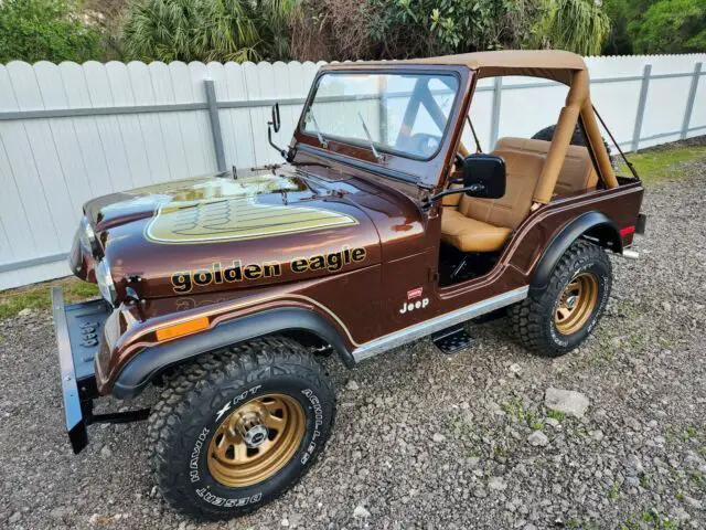 1979 Jeep CJ Convertible Brown 4WD Manual golden eagle for sale