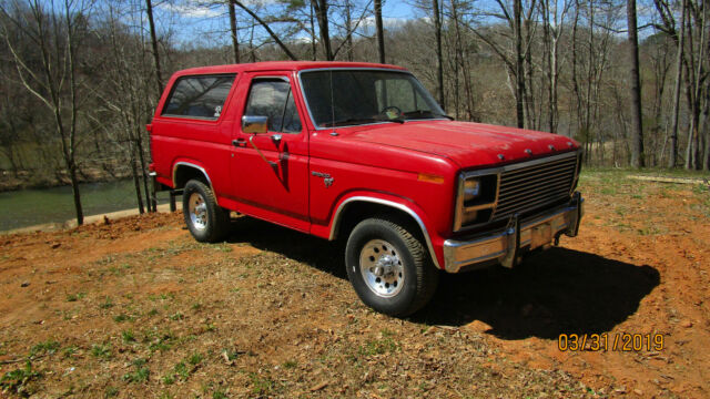1980 Ford Bronco Red