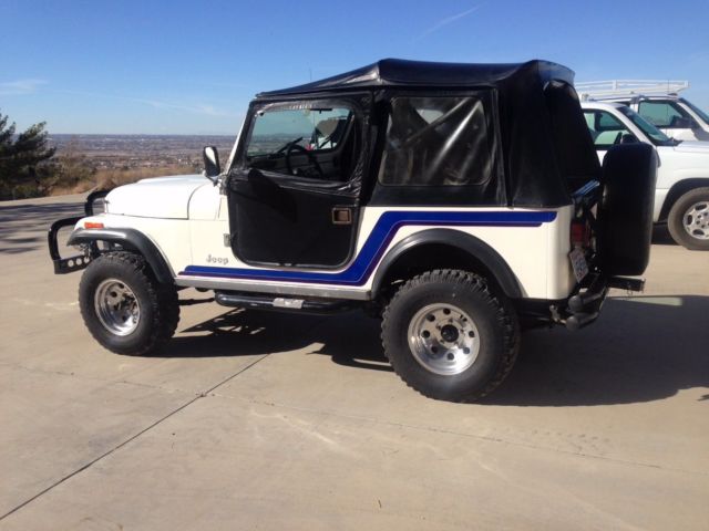 1981 Jeep CJ CJ7 304 4 speed Winch Best Top Bimini & Full Top