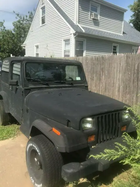 1983 Jeep CJ Matte Black (with polished black underneath matte)