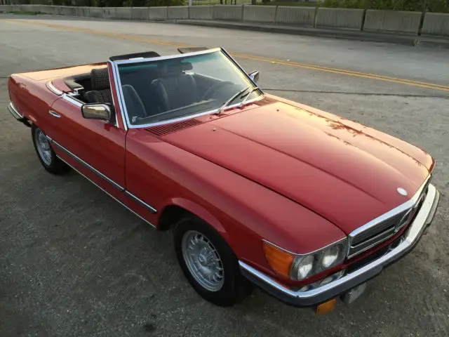 1980 Mercedes-Benz SL-Class 280SL in 568 Signal Red/EURO plaid int..STUNNING!