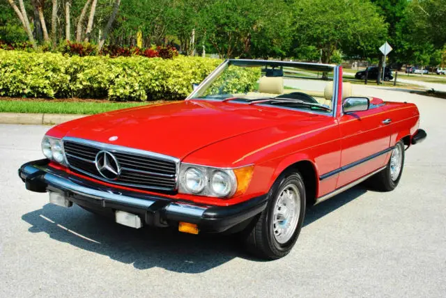 1983 Mercedes-Benz SL-Class 380SL Roadster 2-Tops Low Mileage Cold A/C