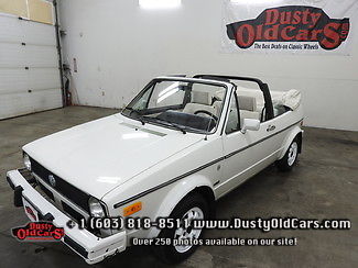 1984 Volkswagen Cabrio Runs Drives Body Inter Vgood Rd Rdy 38k orig