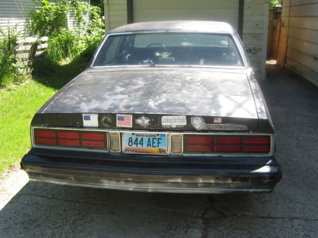 1986 Chevrolet Caprice Spray Painted Black