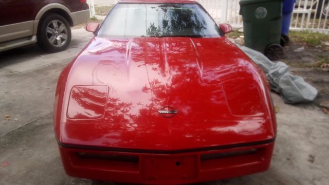 1986 Chevrolet Corvette red