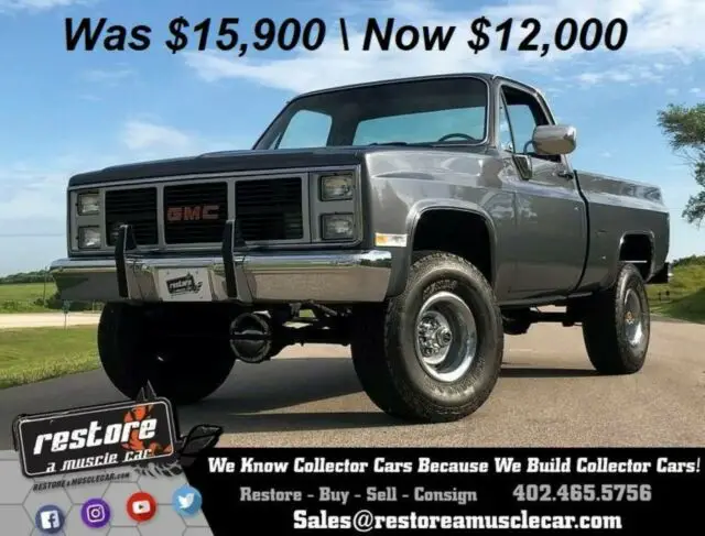 1986 GMC Sierra 1500 Classic K-10 4x4, 5.0L V8 Auto, Just Painted