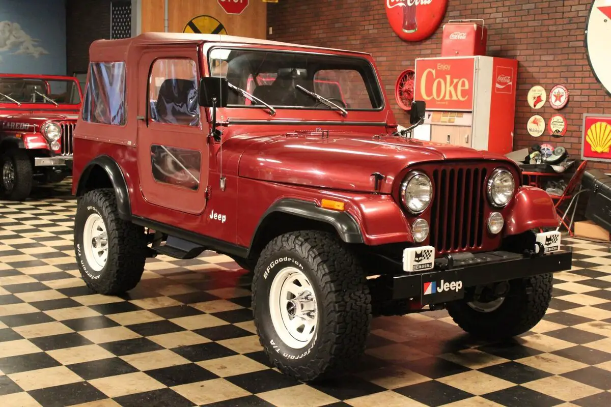 1986 Jeep CJ CJ7 52k Miles Triple Garnet