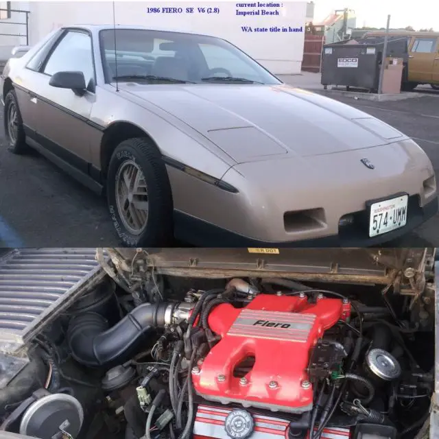 1986 Pontiac Fiero SE