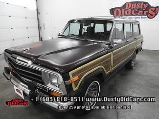 1987 Jeep Wagoneer Runs Drives Body Interior VGood Needs TLC