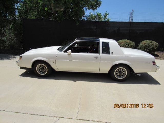 1987 Buick Regal White Grand National T-Type T-Top Turbo