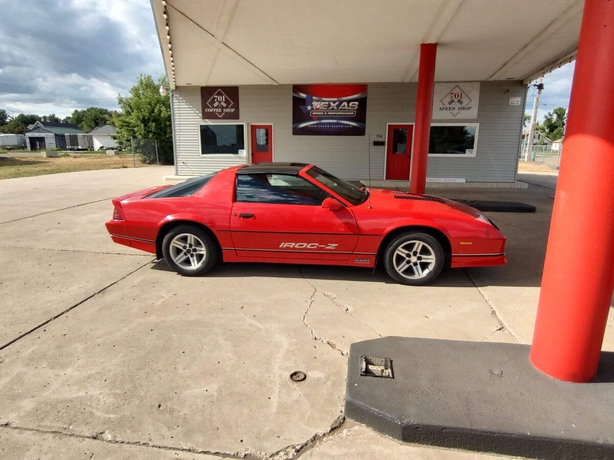 1987 Chevrolet Camaro Z28 IROC-Z  T-TOPS RED ON RED MUST SEE